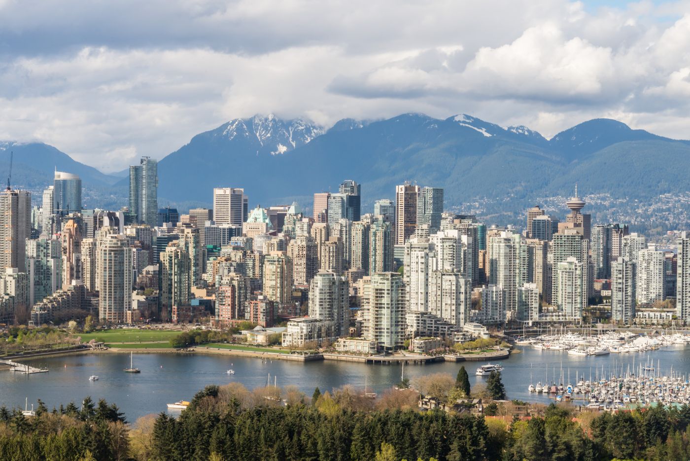 Vancouver harbour and downtown skyline